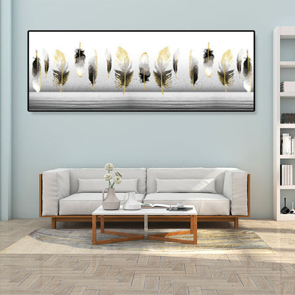 Vivolux | Texturiertes Stillleben Zeichnung Wandkunst Leinwand Nordischer Stil Wanddekoration für das Wohnzimmer