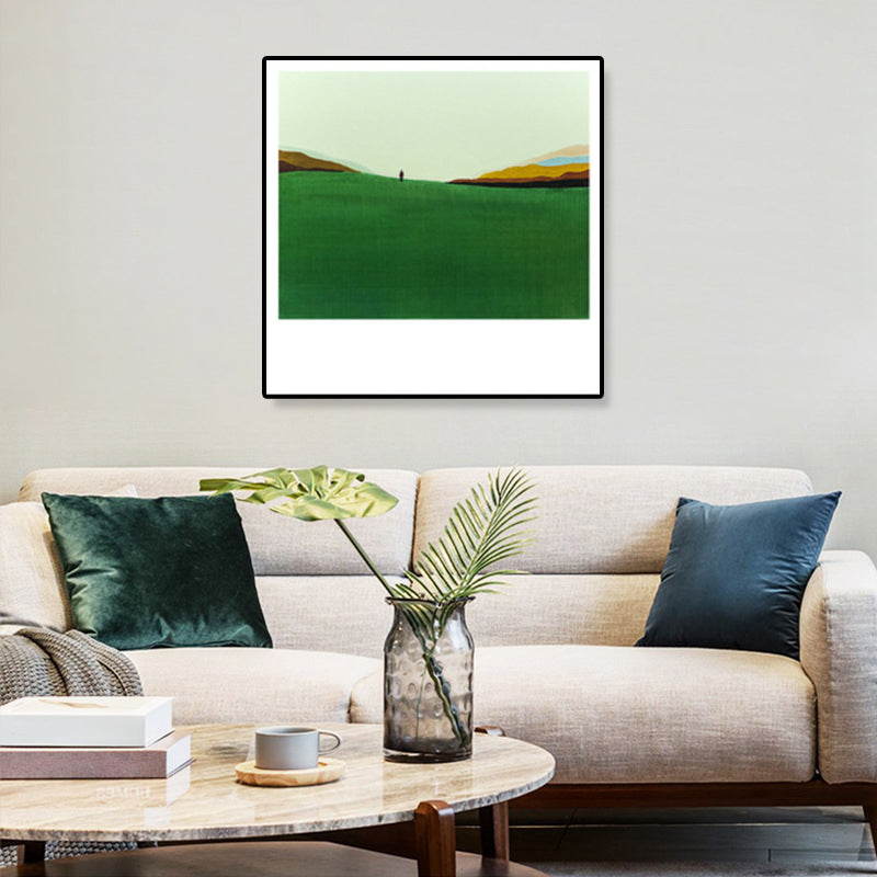 Vivolux | Pop Art Landschaftsmalerei Leinwand Texturiert Pastellfarben Wanddekoration für das Wohnzimmer