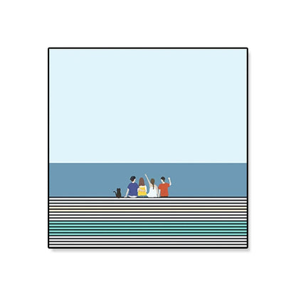 Vivolux | Nordic Canvas Wandkunst Helle Farbige Illustrierte Figur Wanddekoration für das Mädchenzimmer