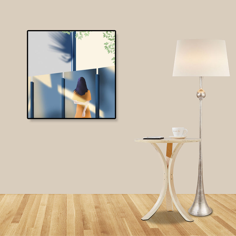 Vivolux | Nordic Canvas Wandkunst Helle Farbige Illustrierte Figur Wanddekoration für das Mädchenzimmer