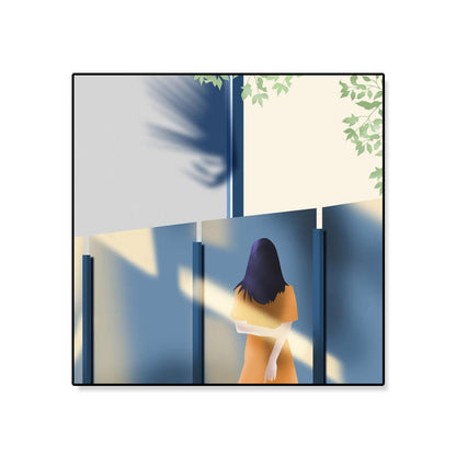 Vivolux | Nordic Canvas Wandkunst Helle Farbige Illustrierte Figur Wanddekoration für das Mädchenzimmer