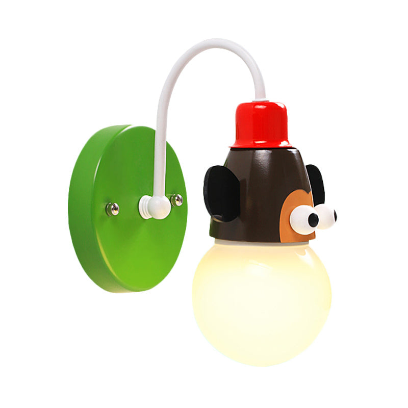 Vivolux | Monkey Halgang Kinderzimmer Wandleuchte Metall 1 Licht Mehrfarbig Wandanbringung