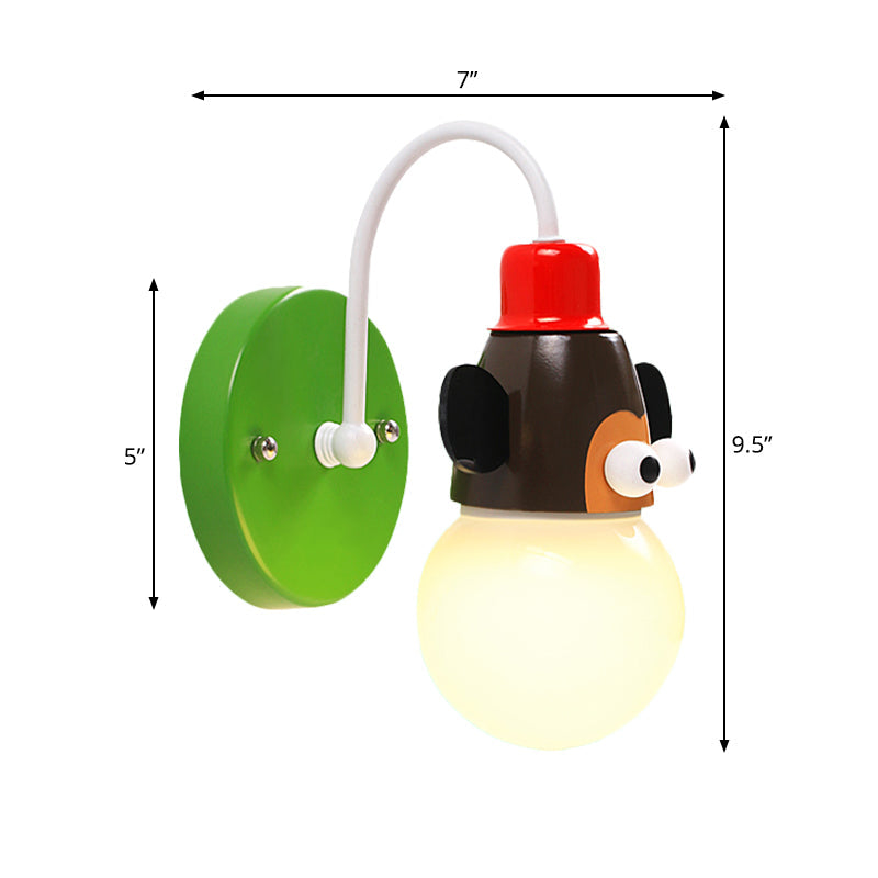 Vivolux | Monkey Halgang Kinderzimmer Wandleuchte Metall 1 Licht Mehrfarbig Wandanbringung