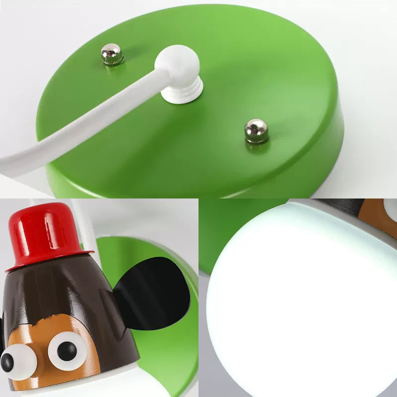 Vivolux | Monkey Halgang Kinderzimmer Wandleuchte Metall 1 Licht Mehrfarbig Wandanbringung