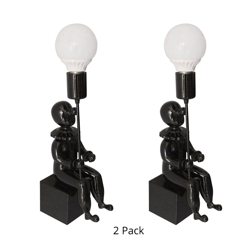 Vivolux | Moderne Zittende Jongen Wandlamp Hars 1 Hoofd Monochrome Wandlamp voor Slaapkamer