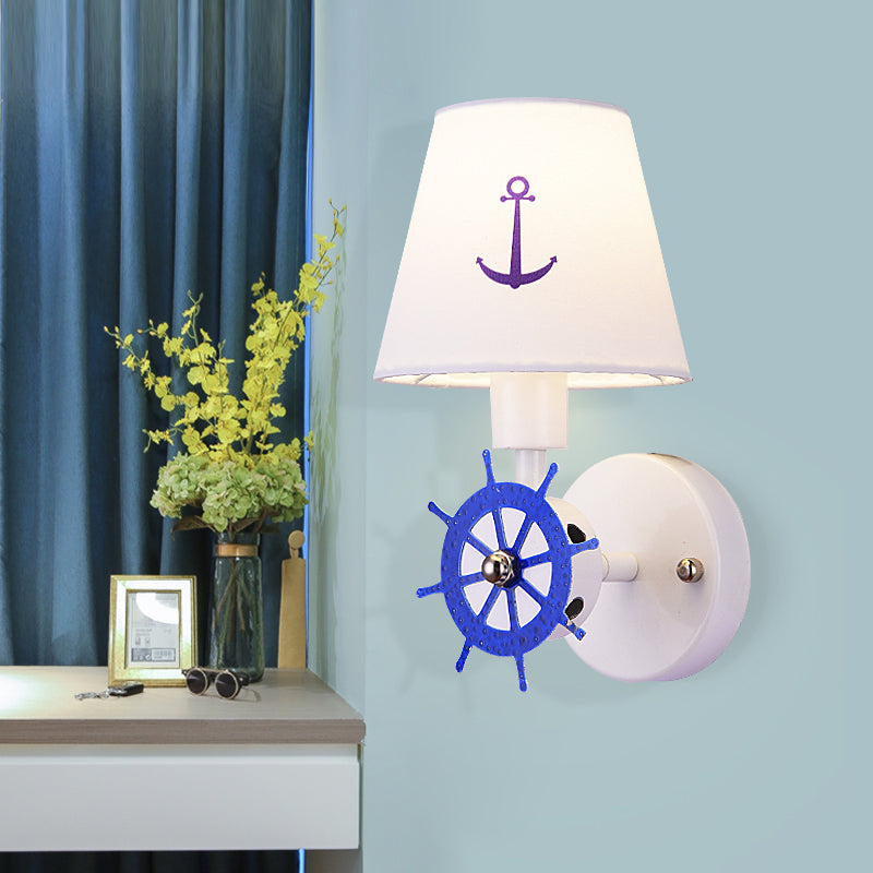 Vivolux | Seaside Anker Wandlamp Metalen Wandlamp in Wit voor Kinder Slaapkamer