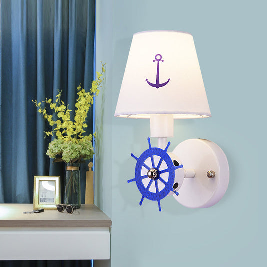 Vivolux | Seaside Anker Wandlamp Metalen Wandlamp in Wit voor Kinder Slaapkamer