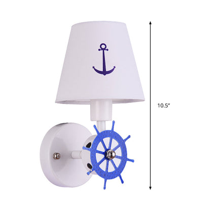 Vivolux | Seaside Anker Wandlamp Metalen Wandlamp in Wit voor Kinder Slaapkamer