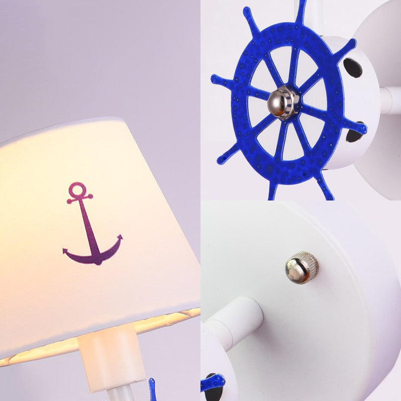 Vivolux | Seaside Anker Wandlamp Metalen Wandlamp in Wit voor Kinder Slaapkamer