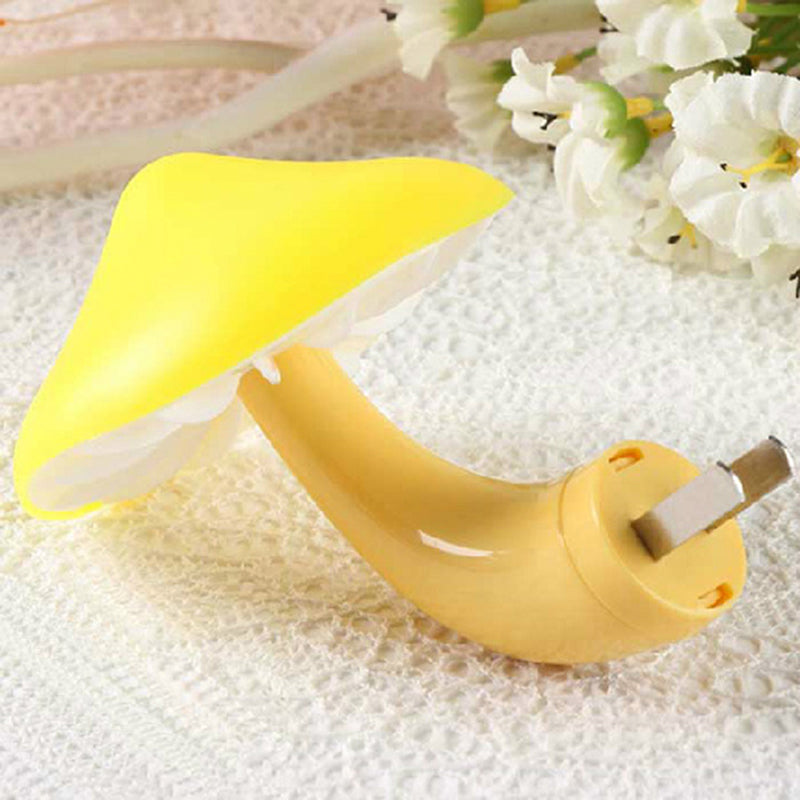 Vivolux | Schöne weiße LED-Wandlampe Pilz 1 Kopf Kunststoff Stecker Wandleuchte für Flur