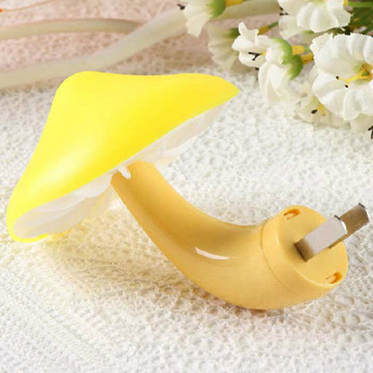 Vivolux | Schöne weiße LED-Wandlampe Pilz 1 Kopf Kunststoff Stecker Wandleuchte für Flur
