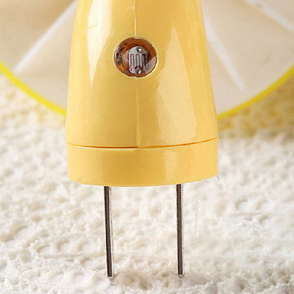Vivolux | Schöne weiße LED-Wandlampe Pilz 1 Kopf Kunststoff Stecker Wandleuchte für Flur