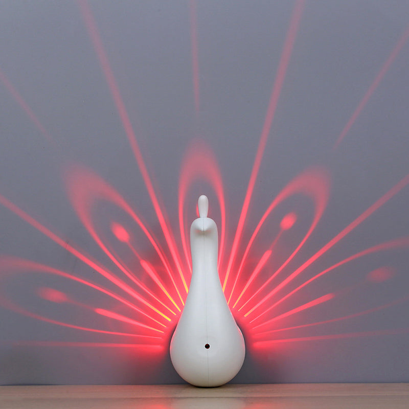 Vivolux | Kreative Tier Pfau Nachtlicht Energiesparende LED Wandlampe für Flur Kinderzimmer