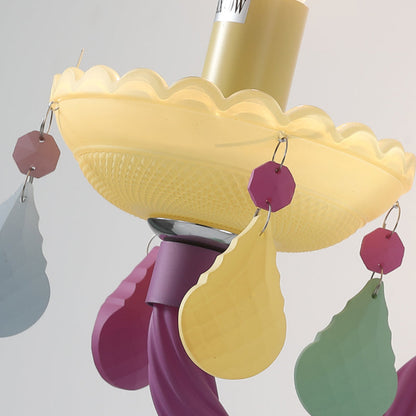 Vivolux | Kinder Wandleuchte mit Glocke & Tropfen-Deko-Glas in mehreren Farben für das Stillzimmer