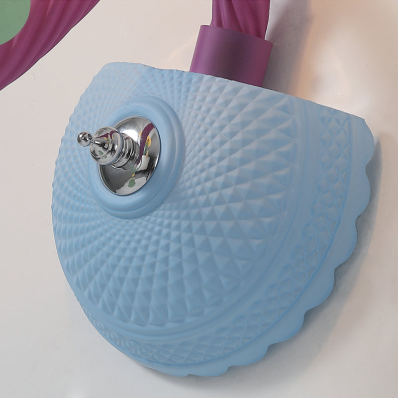 Vivolux | Kinder Wandleuchte mit Glocke & Tropfen-Deko-Glas in mehreren Farben für das Stillzimmer