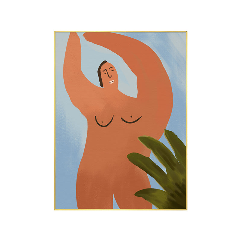 Vivolux | Strukturierte Illustration Big Guy Leinwanddruck Pop Art Wanddekoration fürs Schlafzimmer, mehrere Größen