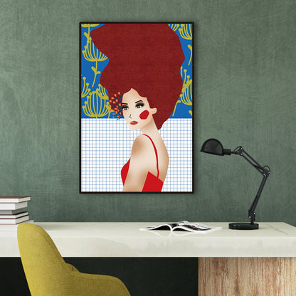 Vivolux | Blush Maiden Wandkunst Dekor Pastellfarbe Leinwandmalerei, Texturiert, Mehrere Größen