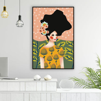 Vivolux | Blush Maiden Wandkunst Dekor Pastellfarbe Leinwandmalerei, Texturiert, Mehrere Größen