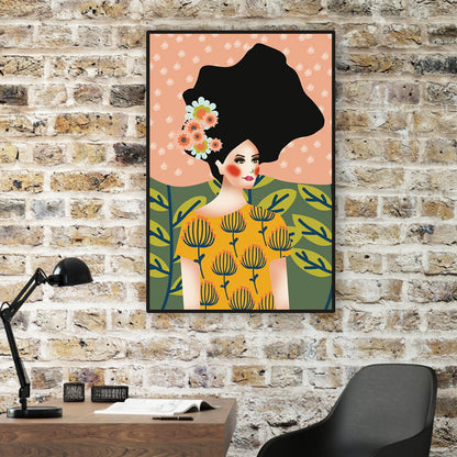 Vivolux | Blush Maiden Wandkunst Dekor Pastellfarbe Leinwandmalerei, Texturiert, Mehrere Größen