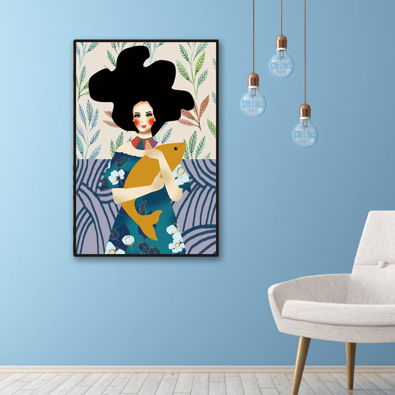 Vivolux | Blush Maiden Wandkunst Dekor Pastellfarbe Leinwandmalerei, Texturiert, Mehrere Größen