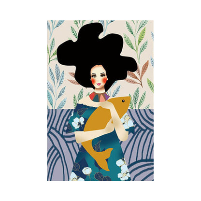 Vivolux | Blush Maiden Wandkunst Dekor Pastellfarbe Leinwandmalerei, Texturiert, Mehrere Größen