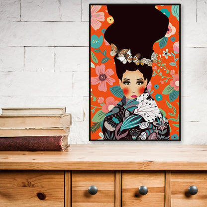 Vivolux | Blush Maiden Wandkunst Dekor Pastellfarbe Leinwandmalerei, Texturiert, Mehrere Größen