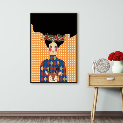 Vivolux | Blush Maiden Wandkunst Dekor Pastellfarbe Leinwandmalerei, Texturiert, Mehrere Größen