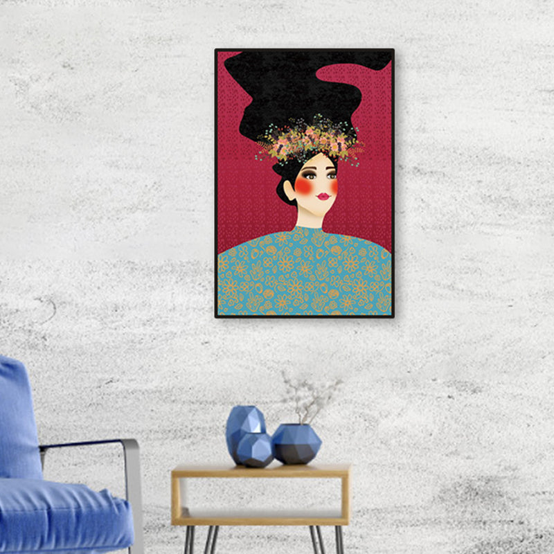 Vivolux | Blush Maiden Wandkunst Dekor Pastellfarbe Leinwandmalerei, Texturiert, Mehrere Größen