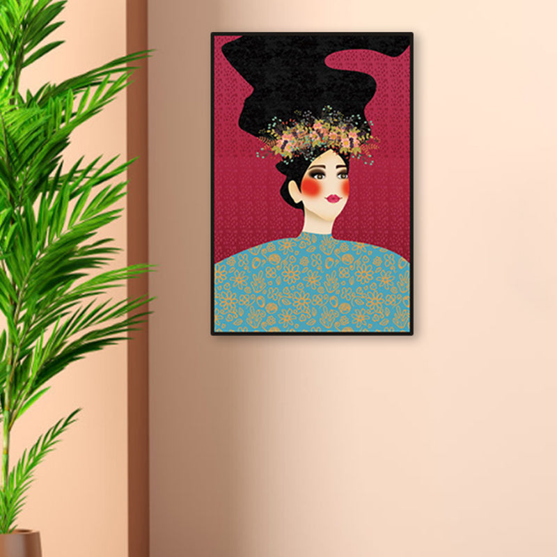 Vivolux | Blush Maiden Wandkunst Dekor Pastellfarbe Leinwandmalerei, Texturiert, Mehrere Größen