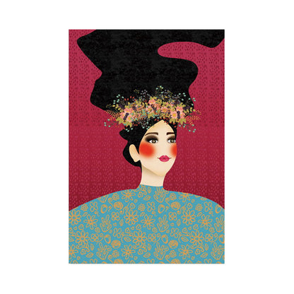 Vivolux | Blush Maiden Wandkunst Dekor Pastellfarbe Leinwandmalerei, Texturiert, Mehrere Größen