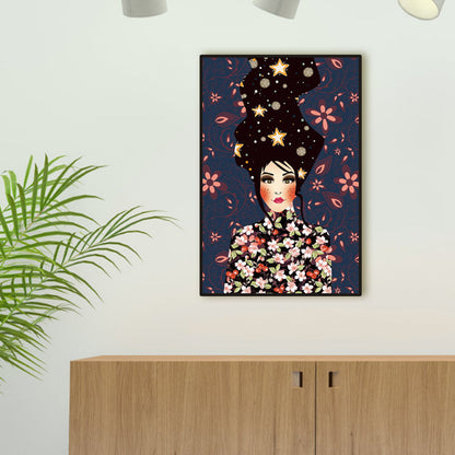 Vivolux | Blush Maiden Wandkunst Dekor Pastellfarbe Leinwandmalerei, Texturiert, Mehrere Größen