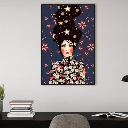 Vivolux | Blush Maiden Wandkunst Dekor Pastellfarbe Leinwandmalerei, Texturiert, Mehrere Größen