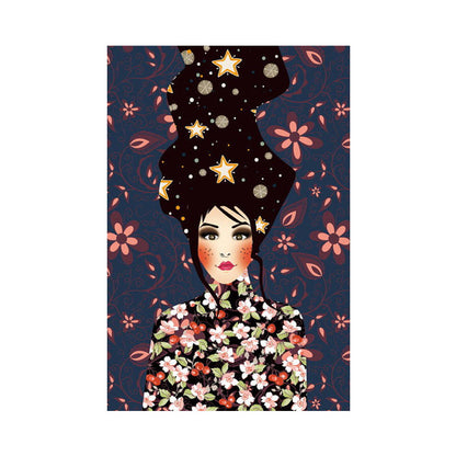 Vivolux | Blush Maiden Wandkunst Dekor Pastellfarbe Leinwandmalerei, Texturiert, Mehrere Größen