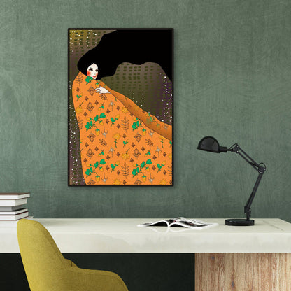 Vivolux | Blush Maiden Wandkunst Dekor Pastellfarbe Leinwandmalerei, Texturiert, Mehrere Größen