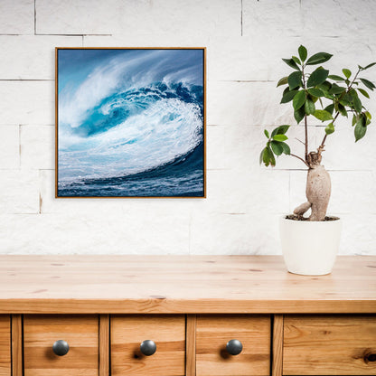 Vivolux | Weiche Farbanpassung Zeitgenössische Wandkunst Foto Weite Ozeanansicht Leinwanddruck für das Arbeitszimmer