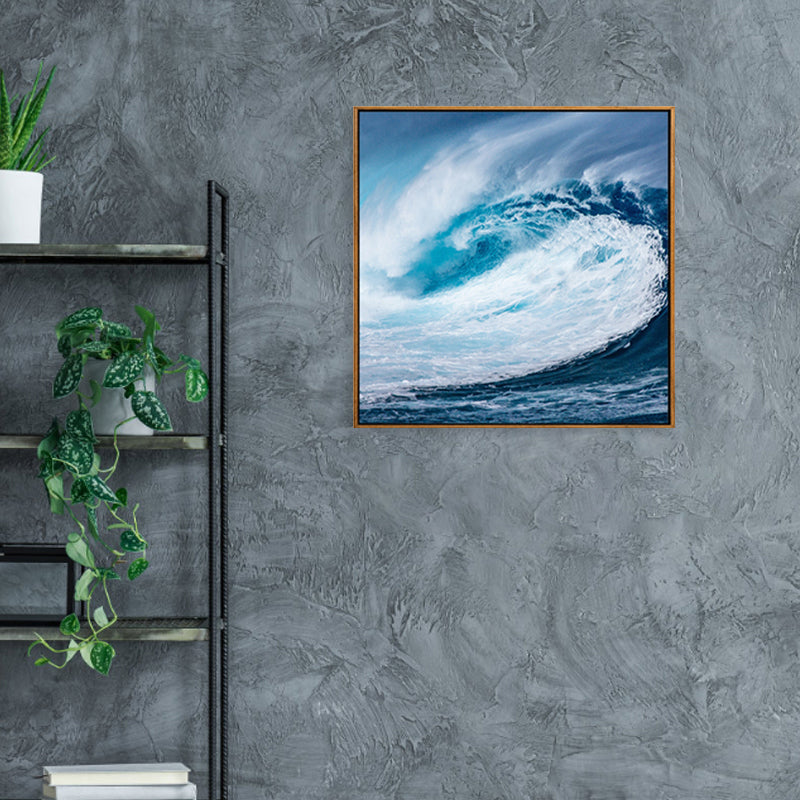 Vivolux | Weiche Farbanpassung Zeitgenössische Wandkunst Foto Weite Ozeanansicht Leinwanddruck für das Arbeitszimmer