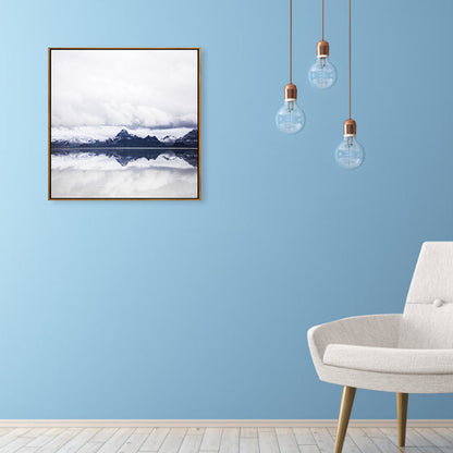 Vivolux | Weiche Farbanpassung Zeitgenössische Wandkunst Foto Weite Ozeanansicht Leinwanddruck für das Arbeitszimmer