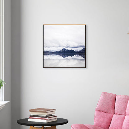 Vivolux | Weiche Farbanpassung Zeitgenössische Wandkunst Foto Weite Ozeanansicht Leinwanddruck für das Arbeitszimmer