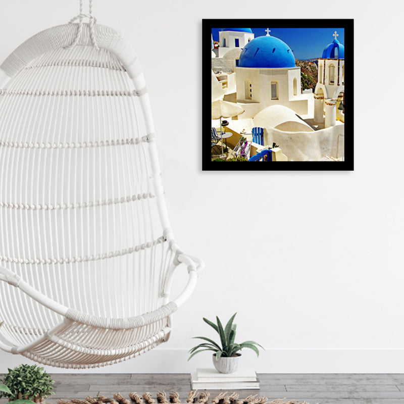 Vivolux | Weiche Farbe Berühmtes Gebäude Wanddekoration Landmark Global Inspiriert Texturiertes Canvas für das Wohnzimmer