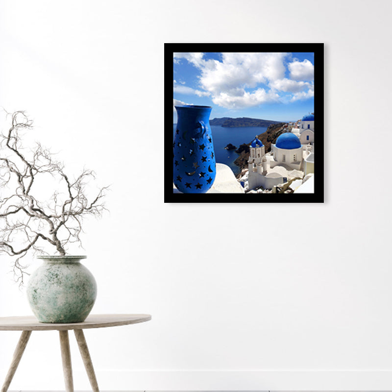 Vivolux | Weiche Farbe Berühmtes Gebäude Wanddekoration Landmark Global Inspiriert Texturiertes Canvas für das Wohnzimmer