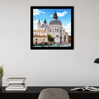 Vivolux | Lichtfarben Architektur Kunstdruck Landmark Global Inspiriert Texturiert Leinwand für Wohnzimmer