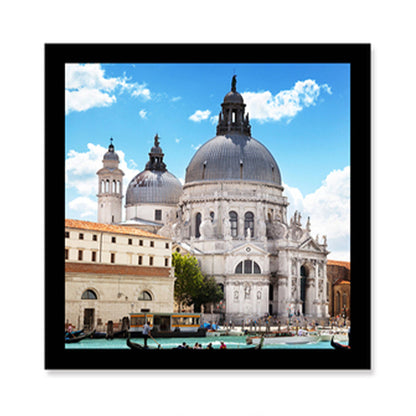 Vivolux | Lichtfarben Architektur Kunstdruck Landmark Global Inspiriert Texturiert Leinwand für Wohnzimmer