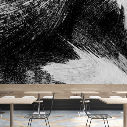 Vivolux | Illustratie Borstelslag Muurdecoratie Gigantische Wandbedekking voor Eetkamer, Aangepast