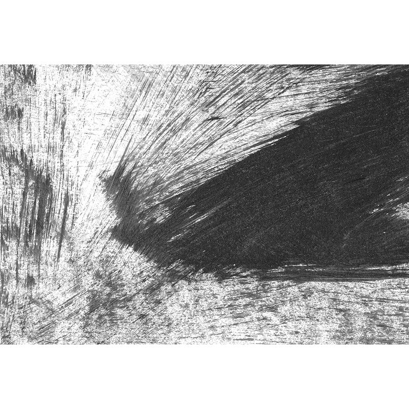 Vivolux | Giant Contemporary Wall Mural Schwarzes Pinselstrichmuster Wanddekoration, Individuell bedruckt
