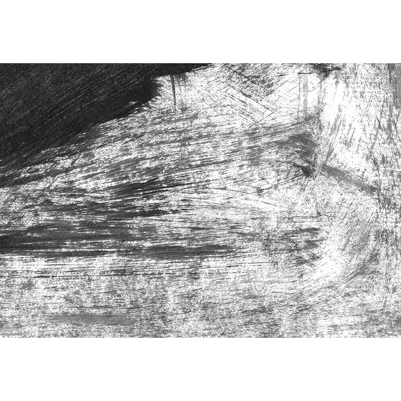 Vivolux | Giant Contemporary Wall Mural Schwarzes Pinselstrichmuster Wanddekoration, Individuell bedruckt