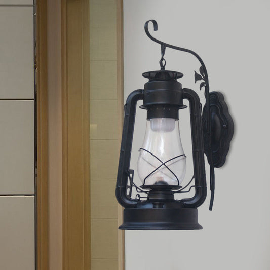 Vivolux | 1 Glühbirne Kerosin Wandmontierte Lichtarmatur Küstenstil Schwarz/Bronze/Kupfer Klarglasbeleuchtung