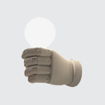 Vivolux | Fist Wandleuchte Art Deco Harz 1-Kopf Weiß/Schwarz Wandmontierte Leuchte für Büro