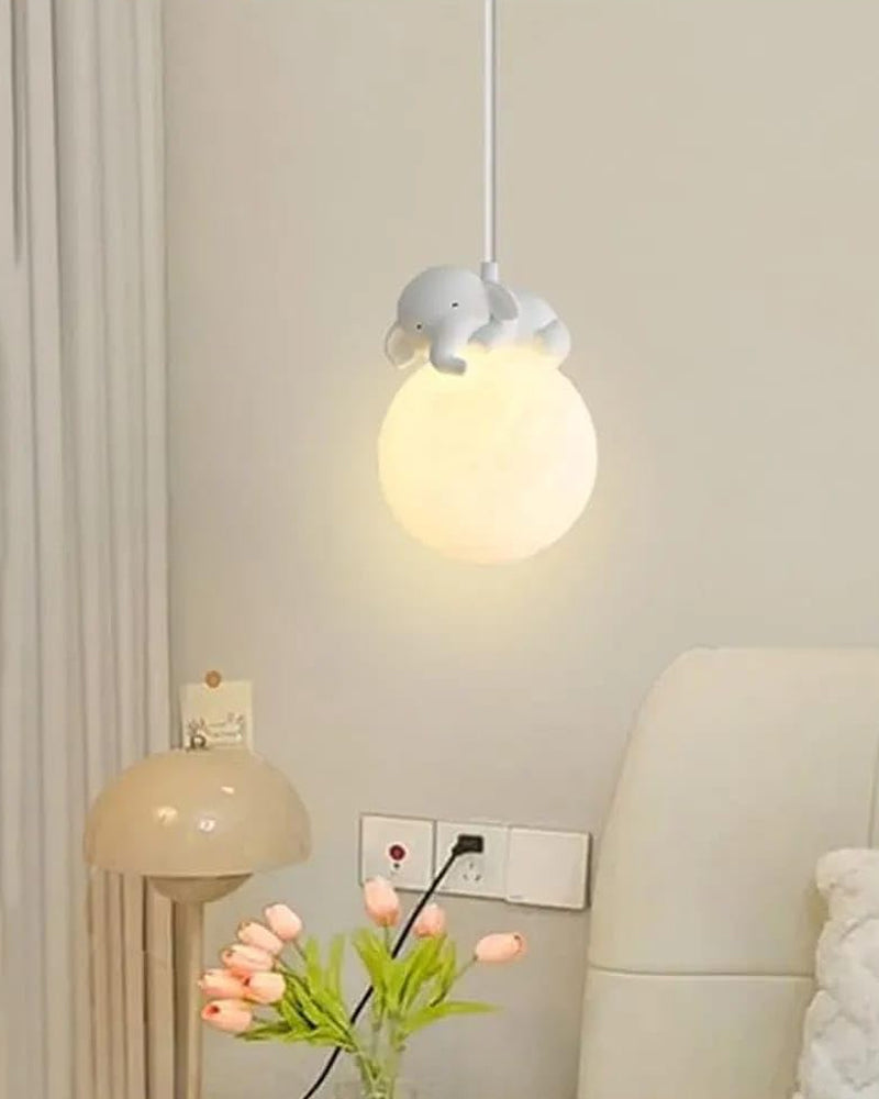 Vivolux | Niedliche tierförmige Mondanhängerlampe - Elefant