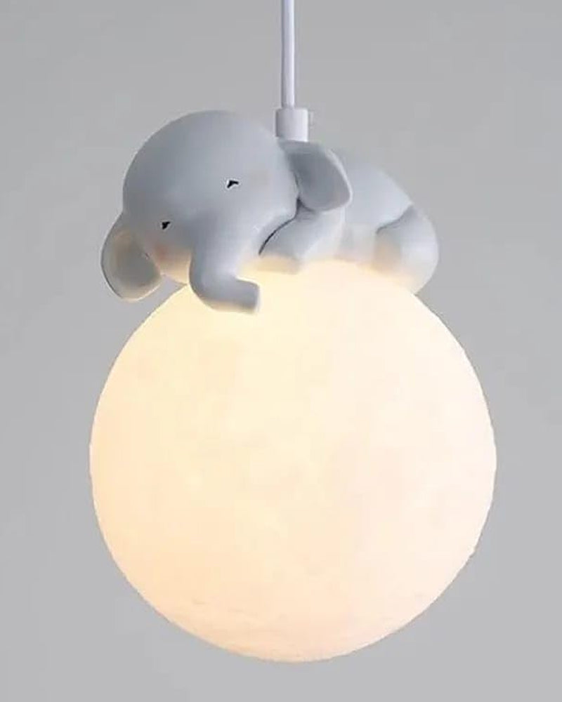 Vivolux | Niedliche tierförmige Mondanhängerlampe - Elefant