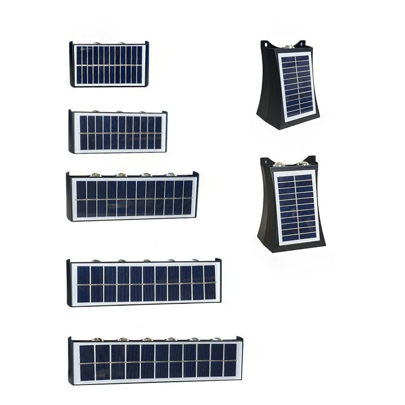 Vivolux | Moderne Einfachheit Solar Wasserfest Rechteckige ABS PMMA LED Wandleuchte Lampe Für Außenpatio